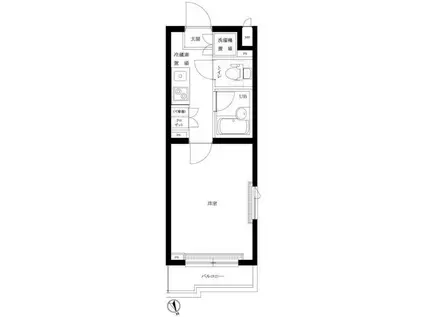 ルーブル荻窪伍番館(1K/2階)の間取り写真