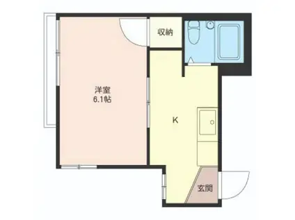 メゾン国府台(1K/2階)の間取り写真