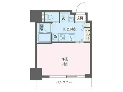 リーフコンフォート赤羽(1K/7階)の間取り写真