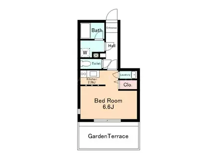 CELEB ONE(1K/1階)の間取り写真