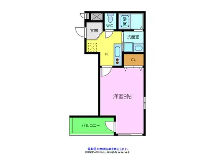 フジパレス堺サウス(1K/2階)の間取り写真