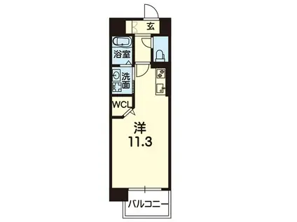 リファ熊本駅前(ワンルーム/7階)の間取り写真