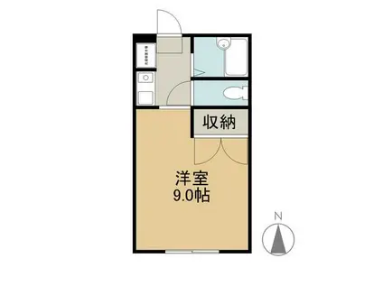 パル I(1K/2階)の間取り写真