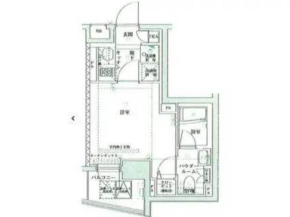 SPATIEXEBEC亀戸(1K/6階)の間取り写真