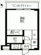 TOP成増第4(1K/2階)の間取り写真