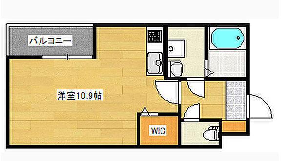 セブンプロート己斐西町II(ワンルーム/3階)の間取り写真