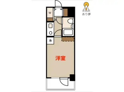 NICアーバンスピリッツ鶴見I(1K/10階)の間取り写真