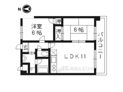 サンステージ15(2LDK/2階)の間取り写真