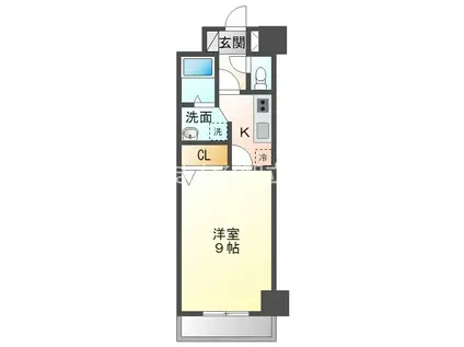 第3OTAビル(1K/6階)の間取り写真