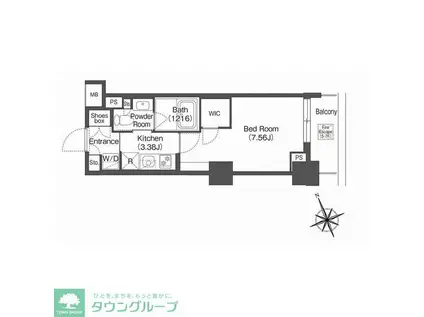 コンフォリア西荻窪(1K/5階)の間取り写真