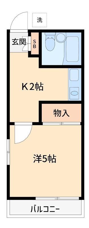 スターゲイツ弘明寺(1K/1階)の間取り写真