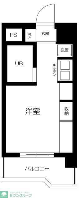 スカイコート明大前第2(ワンルーム/3階)の間取り写真