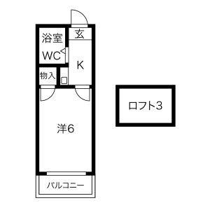 CHEZ MOI 桜(1K/1階)の間取り写真