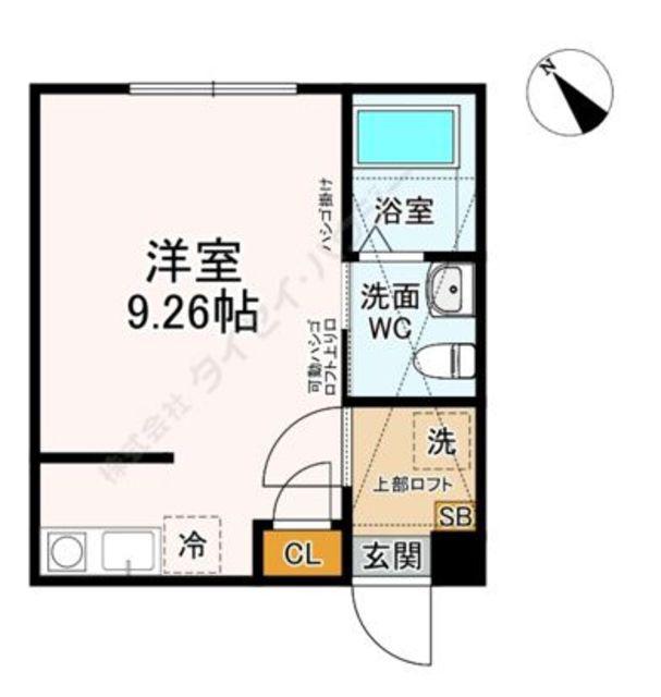 KENS LIEN 相模原(ワンルーム/2階)の間取り写真