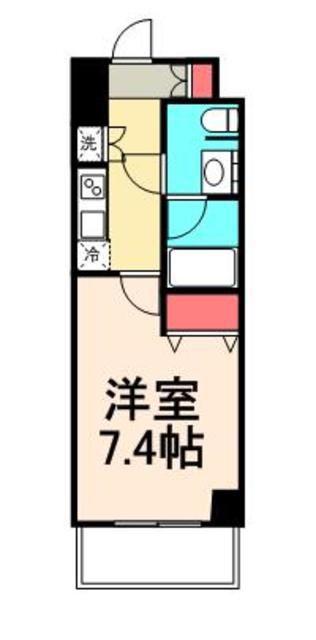 DIMUS勝どき(1K/5階)の間取り写真