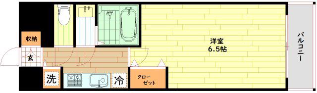S-RESIDENCE都島ELEGANT(1K/5階)の間取り写真