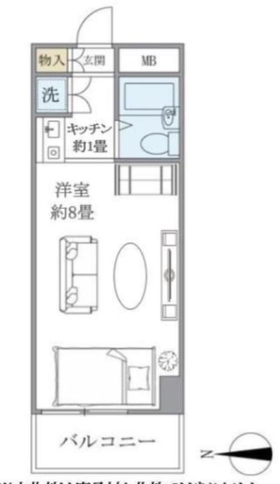 番衆エムエスビル(ワンルーム/3階)の間取り写真