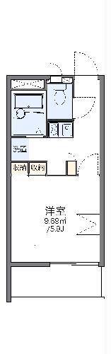 レオパレスエル2001(1K/2階)の間取り写真