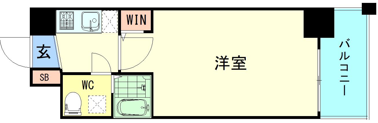 ARISTO扇町(1K/10階)の間取り写真