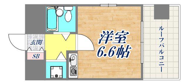 サンコート神戸(ワンルーム/9階)の間取り写真