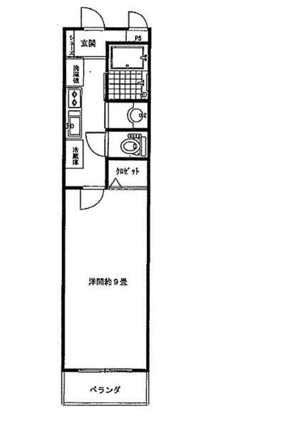 FOUR-LEAF NV(1K/2階)の間取り写真