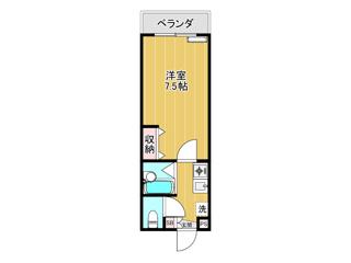 フルールドゥスリジエ(1K/3階)の間取り写真
