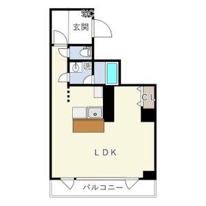 INOVE札幌南7条(ワンルーム/2階)の間取り写真