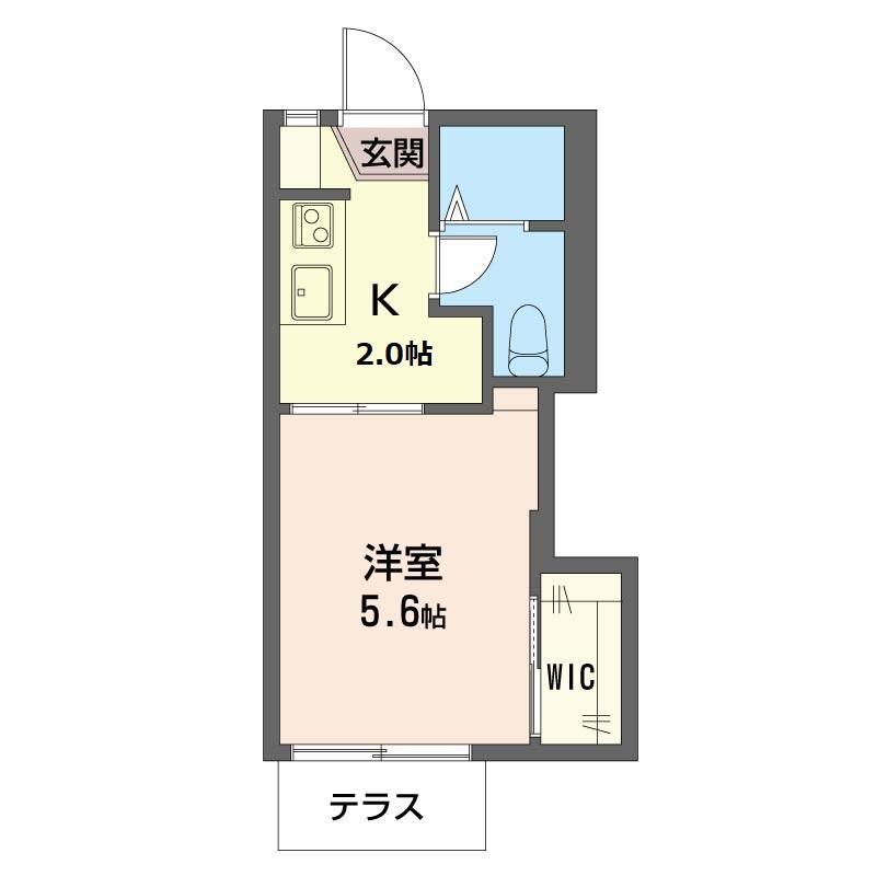 三養ハイツ(1K/1階)の間取り写真