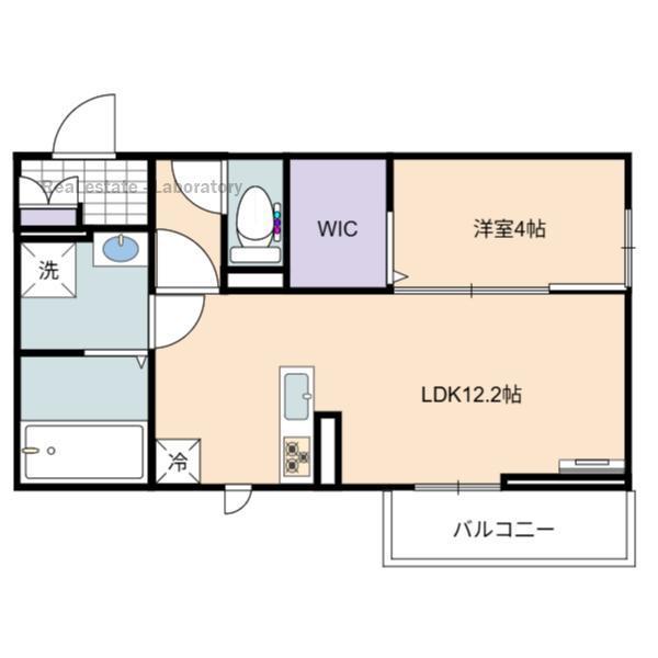 D-RESENA SOLAIRE(1LDK/1階)の間取り写真