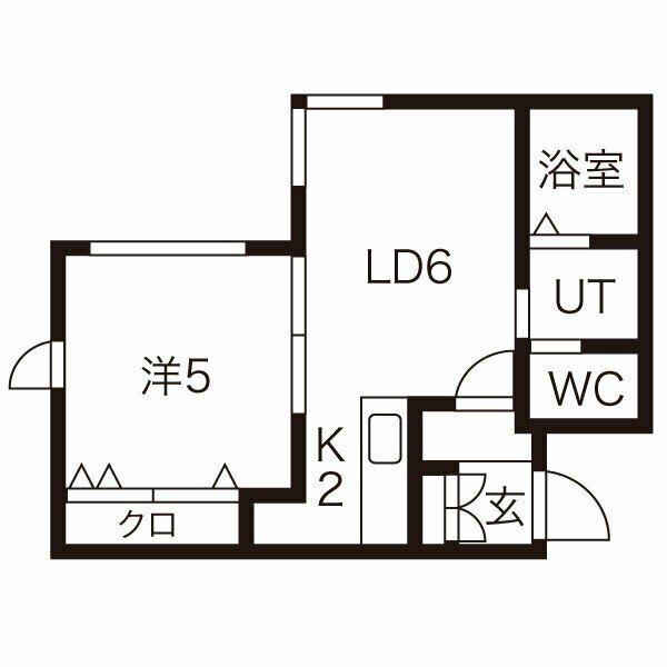 アミィヒルズ(1LDK/3階)の間取り写真