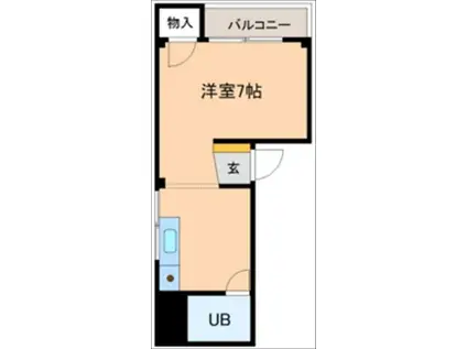 REVE(ワンルーム/2階)の間取り写真