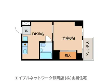 アヴァンティーノ(1DK/5階)の間取り写真