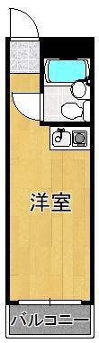 アルゴ境川(ワンルーム/3階)の間取り写真