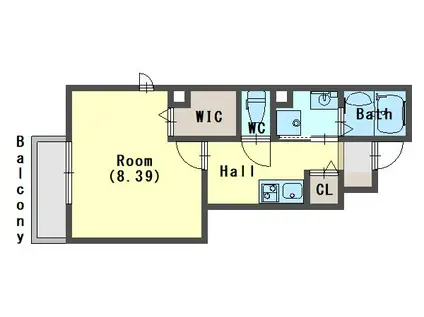 NTRエステート大久保(1K/1階)の間取り写真