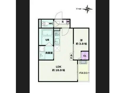 JACK ATSUTAKOSHINI(1LDK/1階)の間取り写真