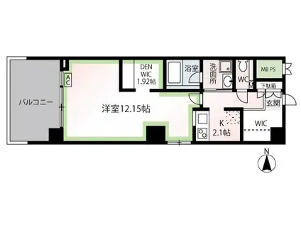 サウンドステージ ケヤキコート(1K/2階)の間取り写真