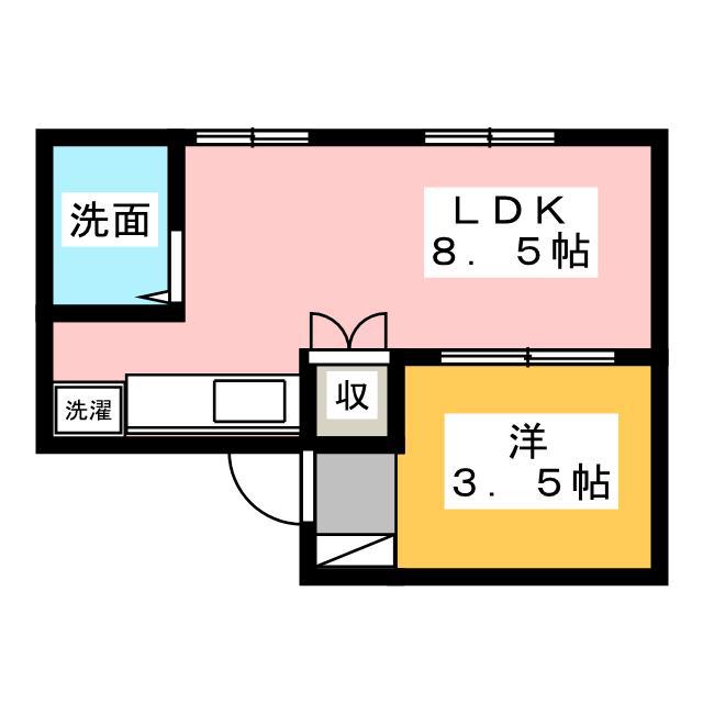 A-LIFE葵東(1LDK/3階)の間取り写真