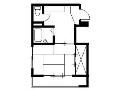 たわーず国際(1DK/3階)の間取り写真