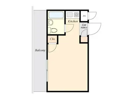 トップ横浜東白楽(ワンルーム/5階)の間取り写真