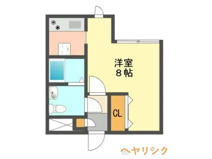 MODULOR社台(1K/3階)の間取り写真