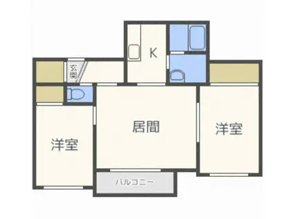 エクセレントMS21 EXCELLENT MS21(2LDK/4階)の間取り写真