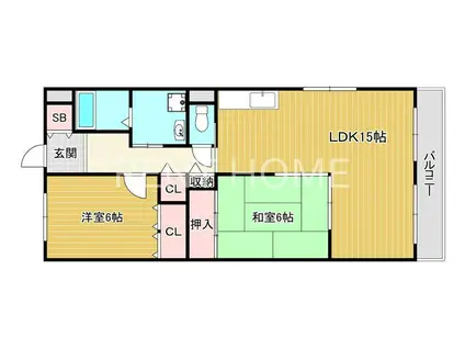 フローラ青山(3LDK/3階)の間取り写真