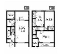 MERVEILLE I(3LDK/1階)の間取り写真