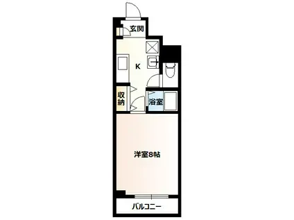 グレートメゾン竹尾(1K/3階)の間取り写真