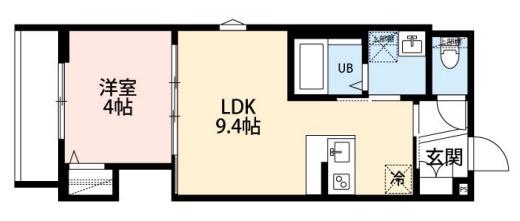 ROBOT HOME みどり台(1LDK/3階)の間取り写真