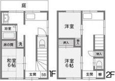 高寺アパート(3DK/1階)の間取り写真