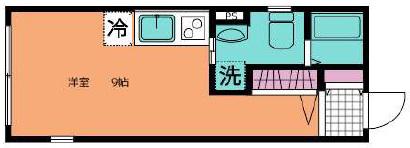 UMEX鶴見(ワンルーム/3階)の間取り写真