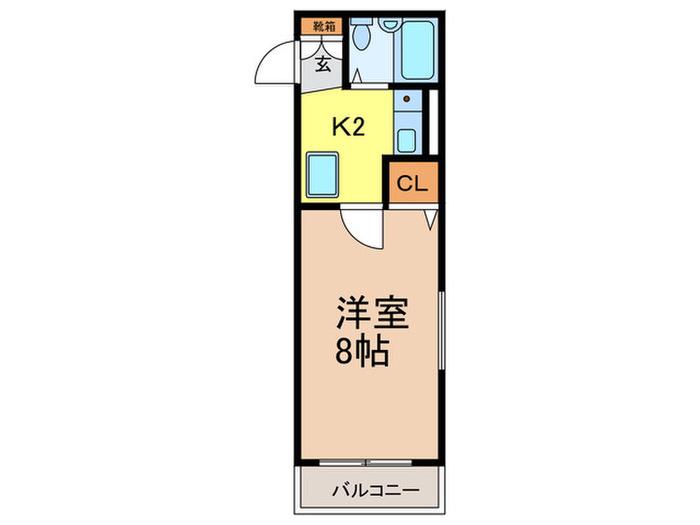 蒲田ダイカンプラザCITY(1K/1階)の間取り写真