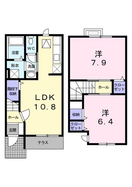マンハイム1番館(2DK/1階)の間取り写真