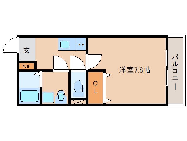 PREMIEREIII(1K/3階)の間取り写真